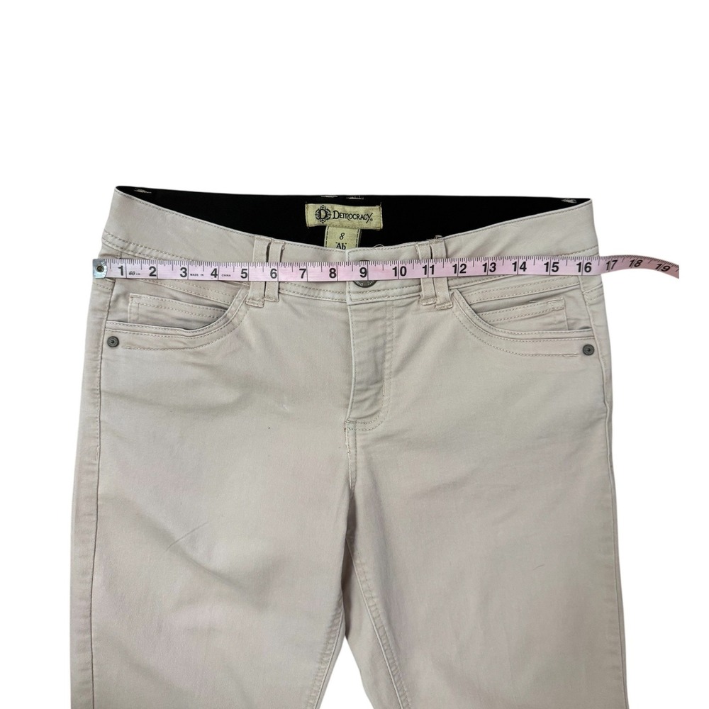 Democracy Ab Technology Womens Skinny Pants Pink Sand Size 8 Stretch Twill Slim‎ - Picture 12 of 12